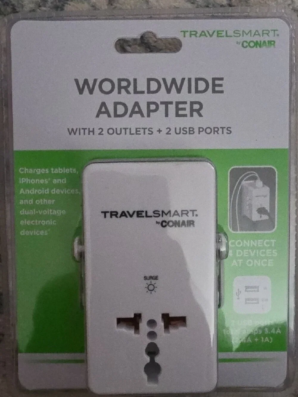New Worldwide Adapter - White
